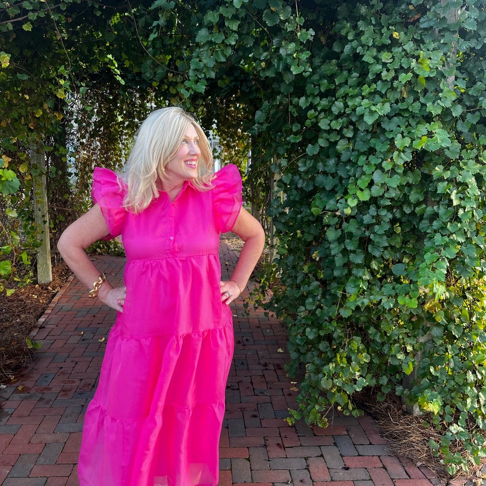 Shop The Mint Hot Pink dress!